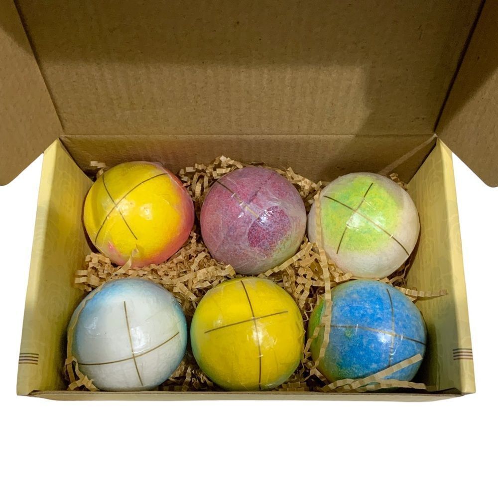 INTEYE Natural Essential Oil Bath Bombs Set of 6 NIB Gift Giving - Picture 2 of 7